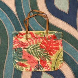 INC International Concepts Multicolor Tropical Tote Bag